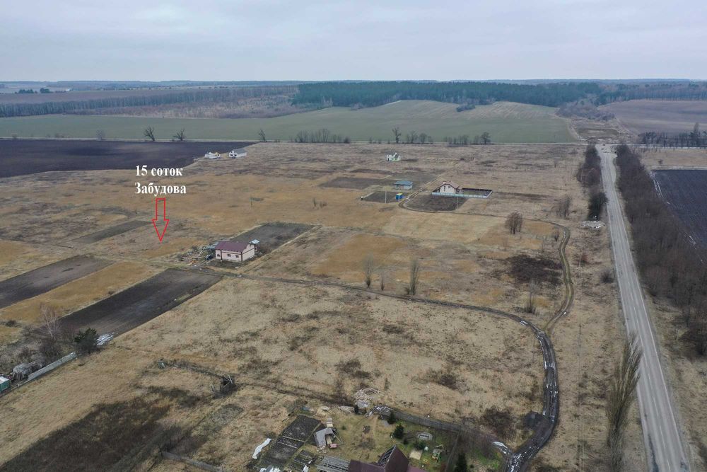 Княжичі продам 15 соток Забудова (Жорнівка, Забіря)