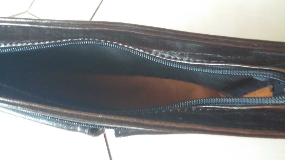 Elegancka skórzana saszetka z PRL - bdb !!