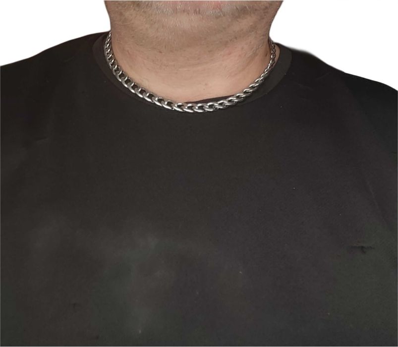 Naszyjnik męski Pancerka 50 cm / 9 mm – stal szlachetna + pudełko