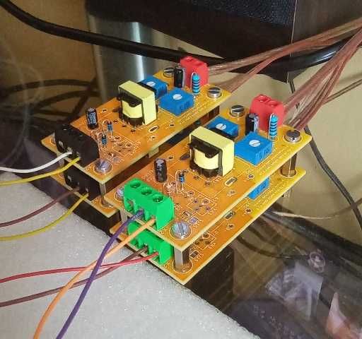 Płytka PCB - moduł 1-kanałowego izolowanego konwertera sygnału głośnikowego
