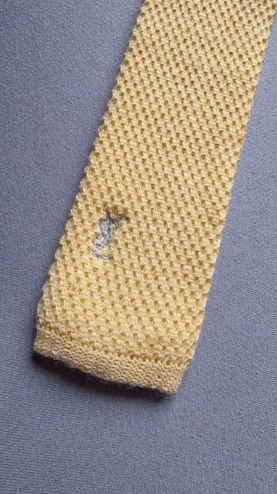 Krawat knit wełniany YVES SAINT LAURENT