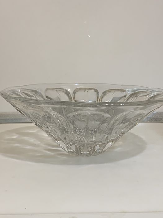 Винтажная хрустальная ваза Глазки, ЛЗХС