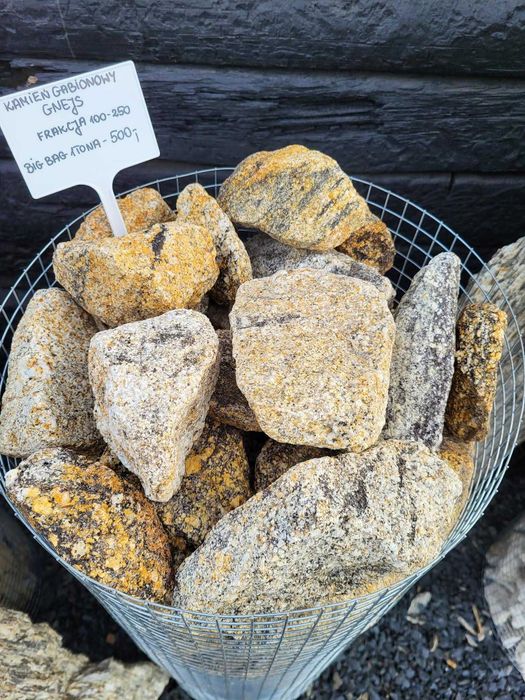 Kamień gabion 80-120  gnejs kamienie gabionowe do ogrodzeń Kamienie ogrodowe dekoracyjne ozdobne