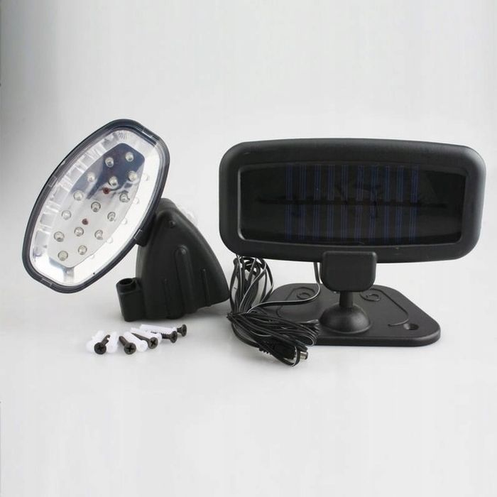 Lampa solarna LED ścienna z czujnikiem ruchu zewnętrzna Grundig