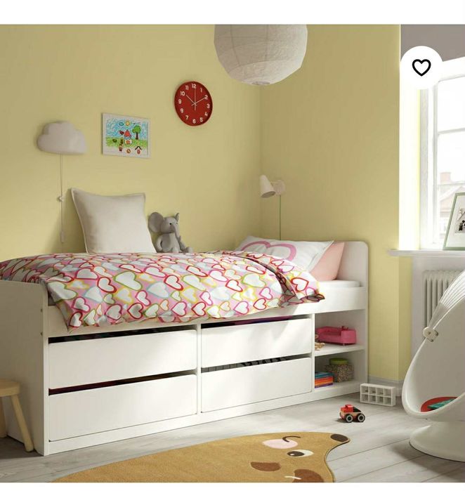 Łóżko dziecięce białe