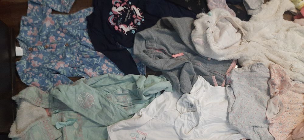 Mega paka 92 zestaw ubranek polarki sukienka spodniczka Zara H&M