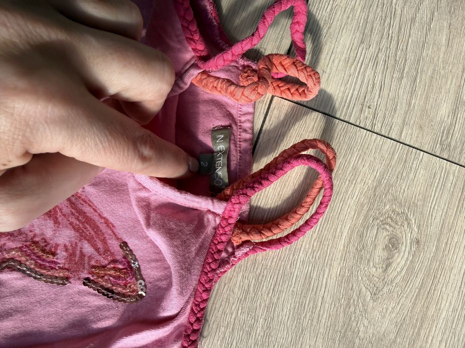 Paka bluzek zestaw t-shirt dziewczynka 92