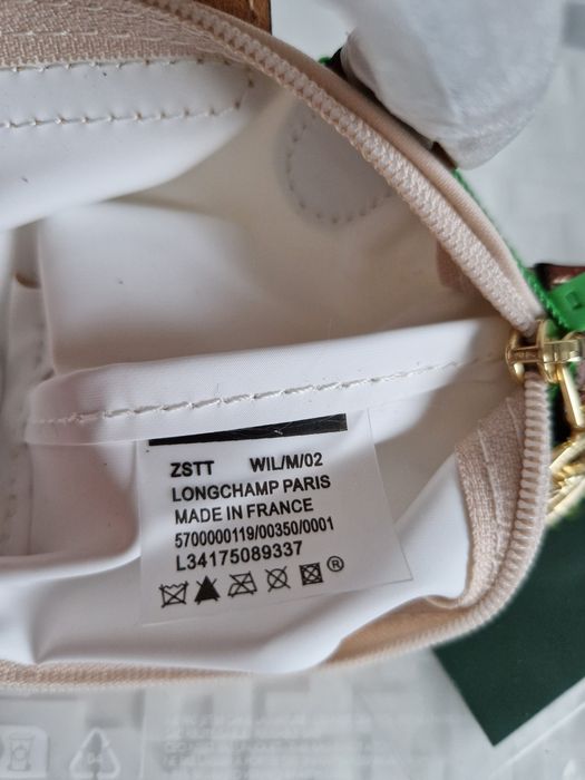 Beżowa/ ecru NOWA torebka LONGCHAMP roz mini