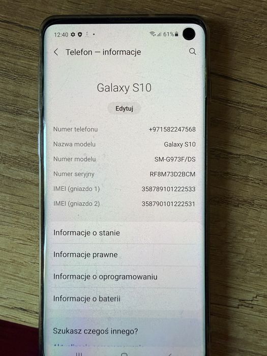 Samsung S10 - jak nowy