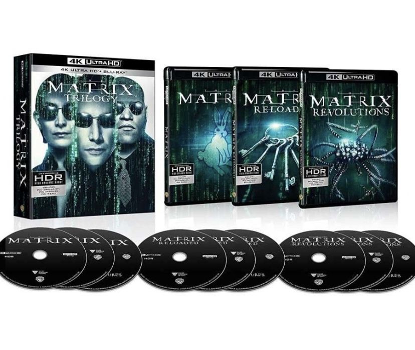4K UHD Blu-ray Matrix Trilogy/Матрица Трилогия (9x Blu-ray): 3 000