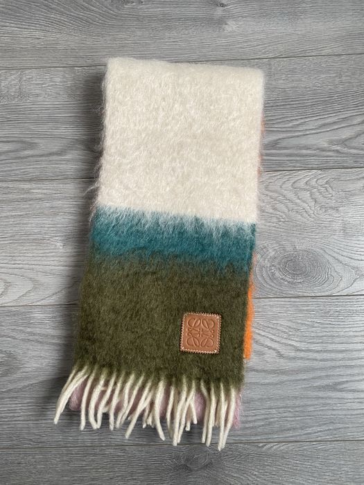 Loewe фірмовий шарф із вовни та мохеру