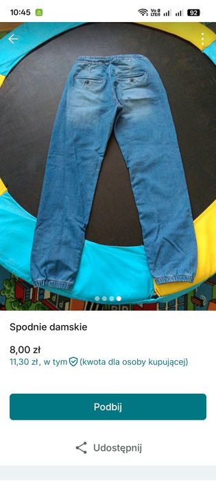 Spodnie jeansowe damskie