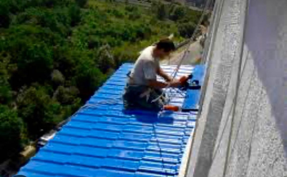 Ремонт монтаж кровли / крыши лоджий балконов Гидроизоляция козырька ...