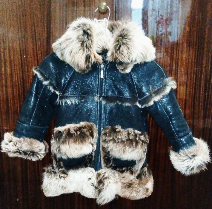 Дубленка натуральная для девочки 3-5лет