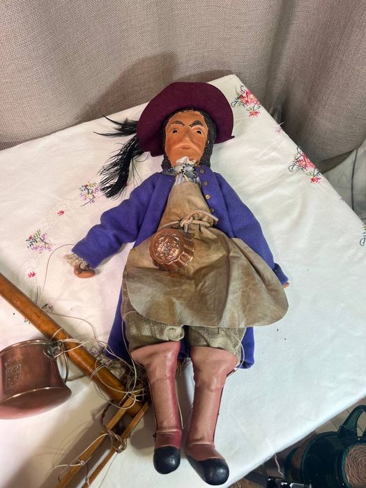 Stara marionetka kolekcjonerska Mamutiak Czechy 40 cm #50