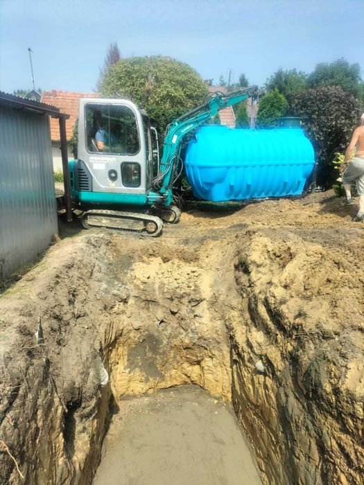 Usługi minikoparką, koparka, wywrotką 3,5t , skoczkiem, zagęszczarką