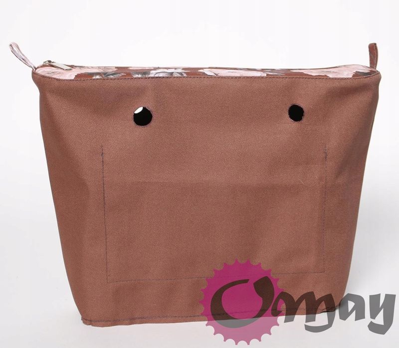 organizer do OBAG STANDARD cudne róże beż brąz 2 kieszenie wkład OMAY