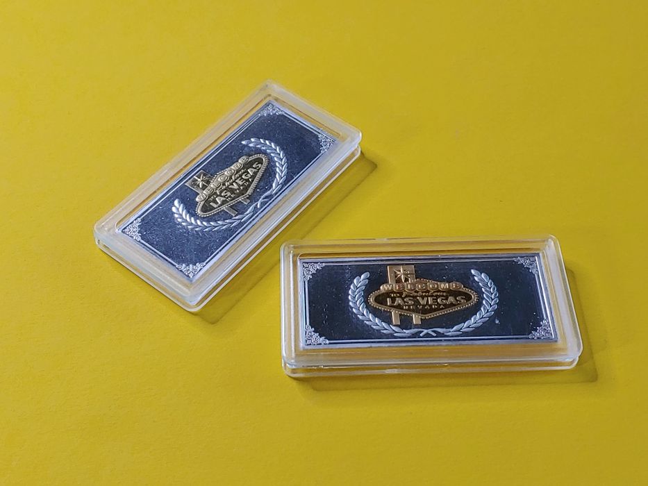 Серебряная фишка казино Las Vegas Casino Token Chip