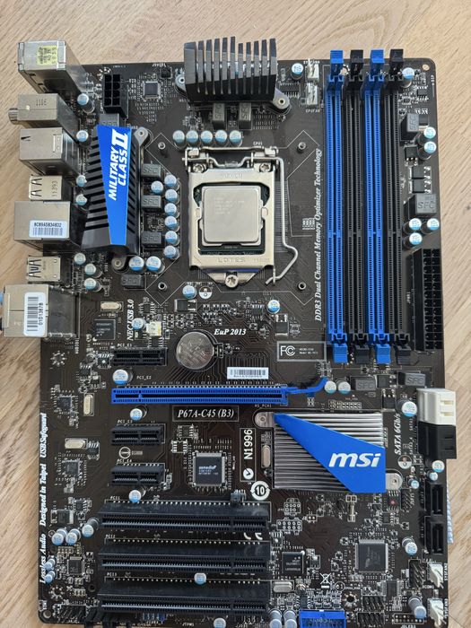 MSI P67A-C45(B3)+i5 2500k+ram 16 gb ddr3