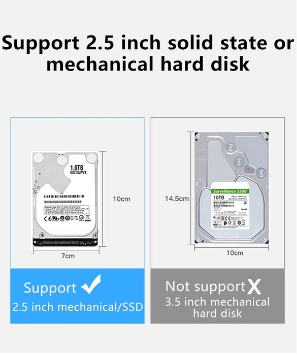 Внешний карман зовнішній карман корпус для SSD, HDD 2.5 Type C-USB 3.0