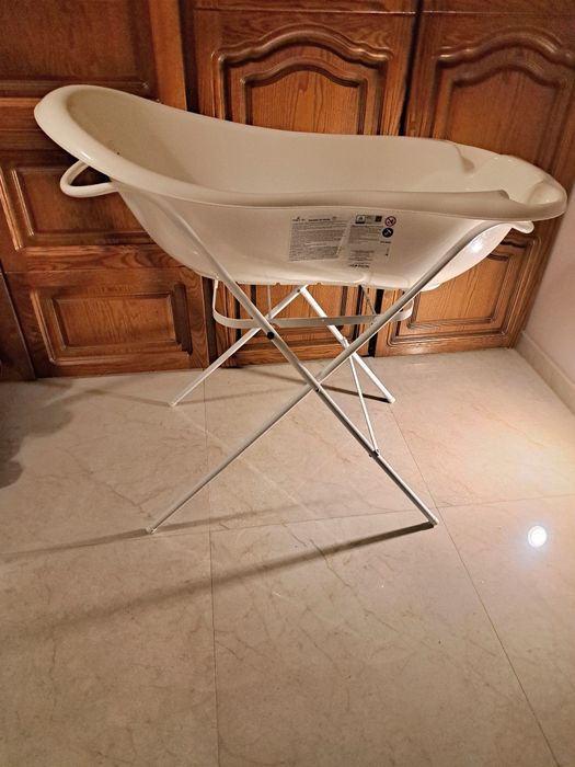 Wanienka ze stelażem Tega Baby 102cm biała duża wanienka niemowlęca