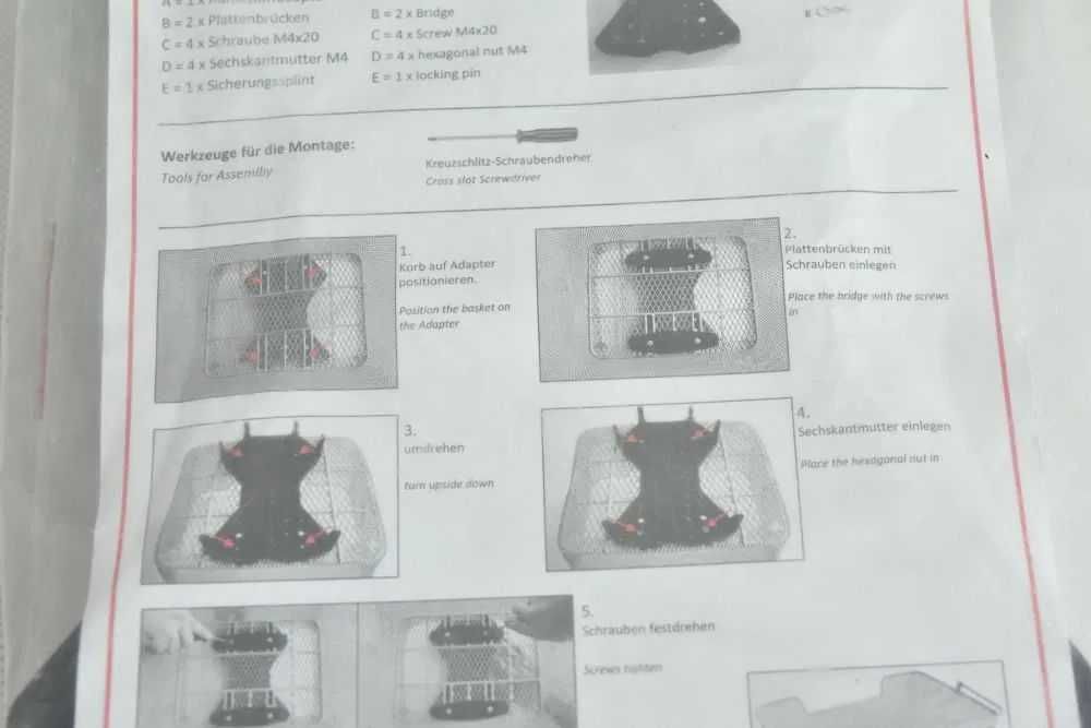 NOWA platforma, adapter do koszyka PLETSCHER !!