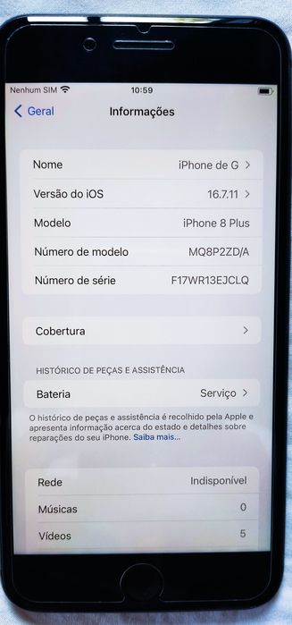 iPhone 8 Plus 256GB em Excelente Estado estético e electrónico.