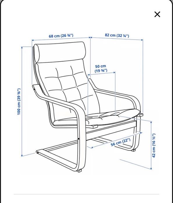 Fotel Poäng IKEA