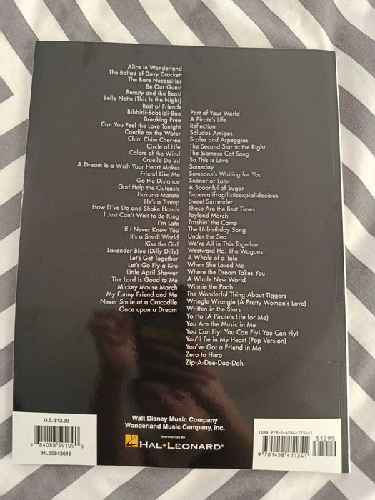 Partituras Saxofone Tenor -  Big Book Disney Songs