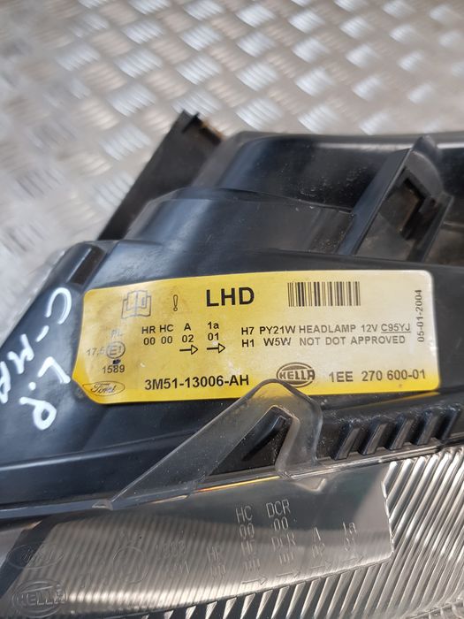 Lampa Lewa Przód 3M5113006Ah Ford C-Max I 05R- Europa