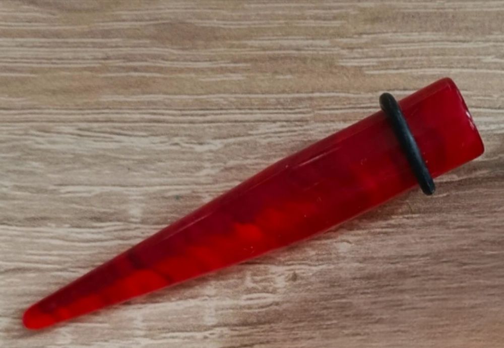 Rozpychacz stożek tunel czerwony przezroczysty