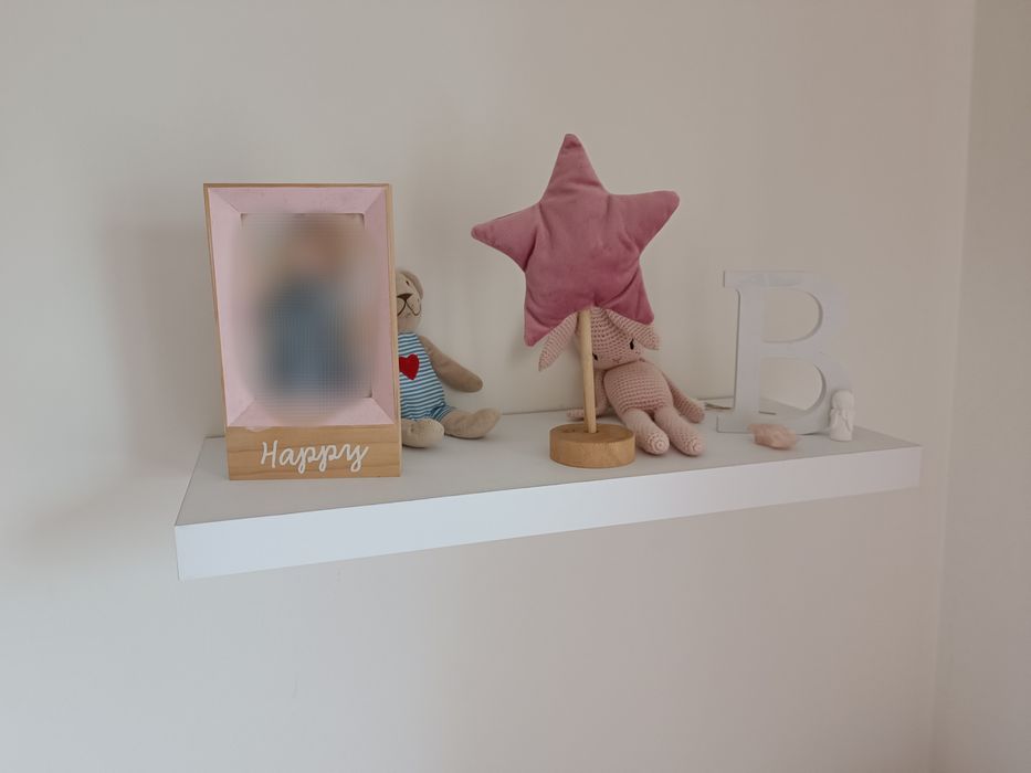 6 Prateleiras lacadas branco