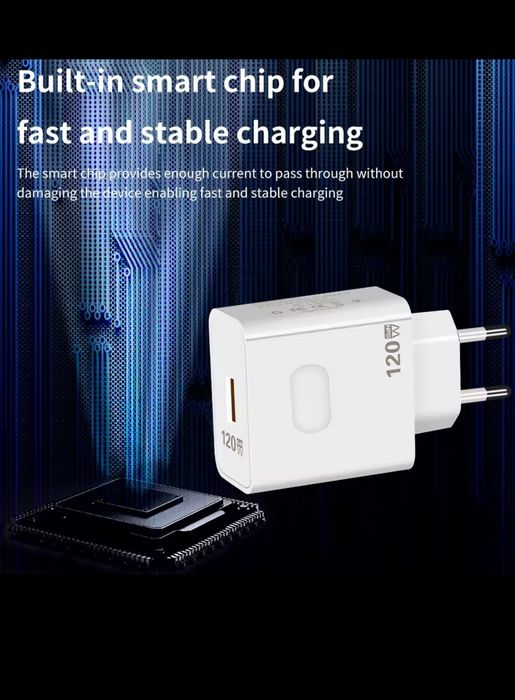 Szybka ładowarka kostka 120W z kablem
