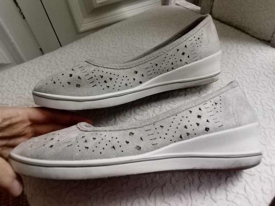 Czółenka baleriny półbuty ażurowe wiosenno-jesienne damskie buty 38