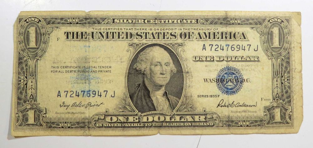 Estados Unidos da América - Nota 1 Dollar 1935 F