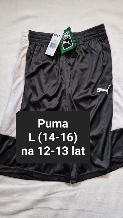 Dłuższe spodenki sportowe Puma (nowe) na 12-13 lat