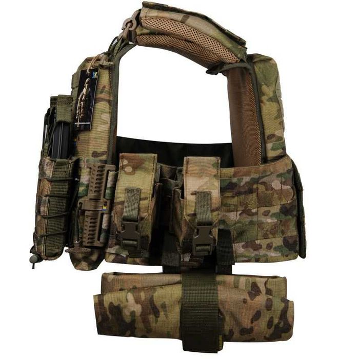 Плитоноска ARES gen.2 МУЛЬТИКАМ + 7 підсумків. Cordura. Мультикам.