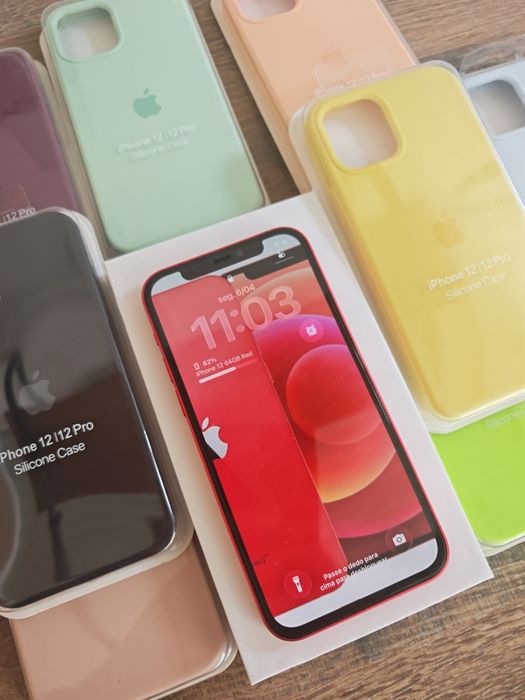iPhone 12 64GB Red Como Novo, Aceito Retomas