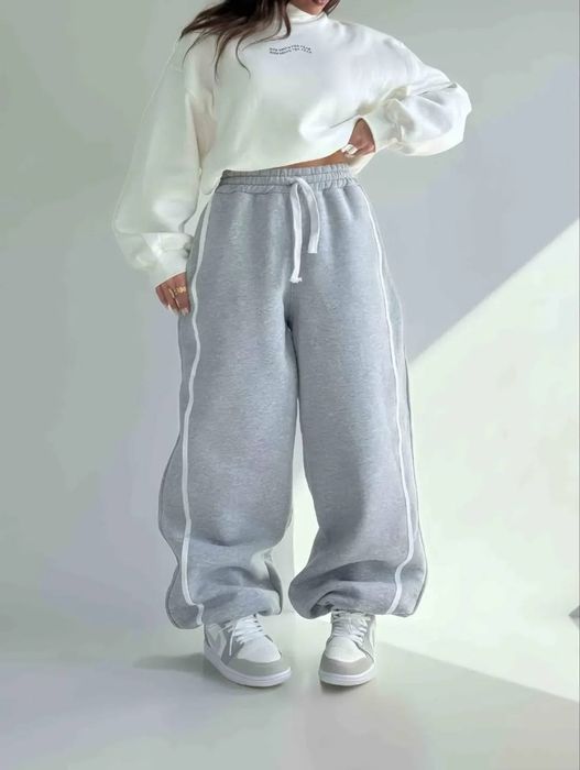 Супер круті широкі штани на флісі