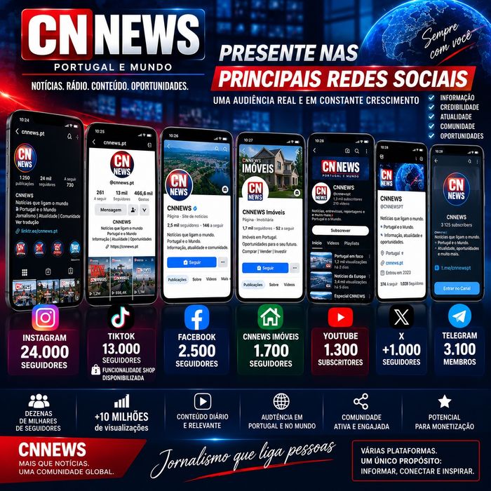CNNEWS — Projeto Digital de Comunicação à Venda | Jornal + Rádio 24H + Redes Sociais