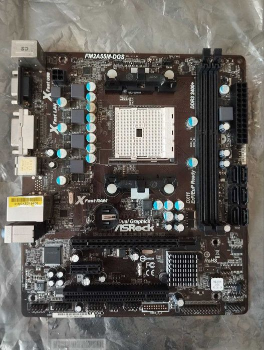 Продам материнскую плату FM2A55M-DGS на детали