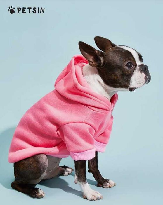 Roupa / Casaco com gorro para Cão em Rosa - NOVO - PETSIN