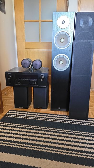 Kino domowe, kolumny, glośniki. Yamaha, denon, technicks