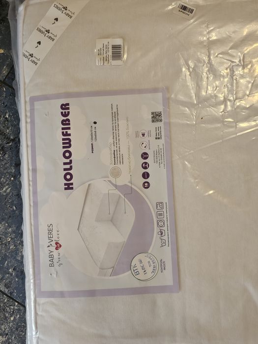 Матрац, матрасик Baby Veres Hollofiber 8 см 120/60 в ліжечко дитяче