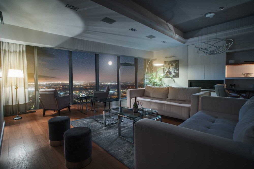 Luksusowy apartament w Sky Tower