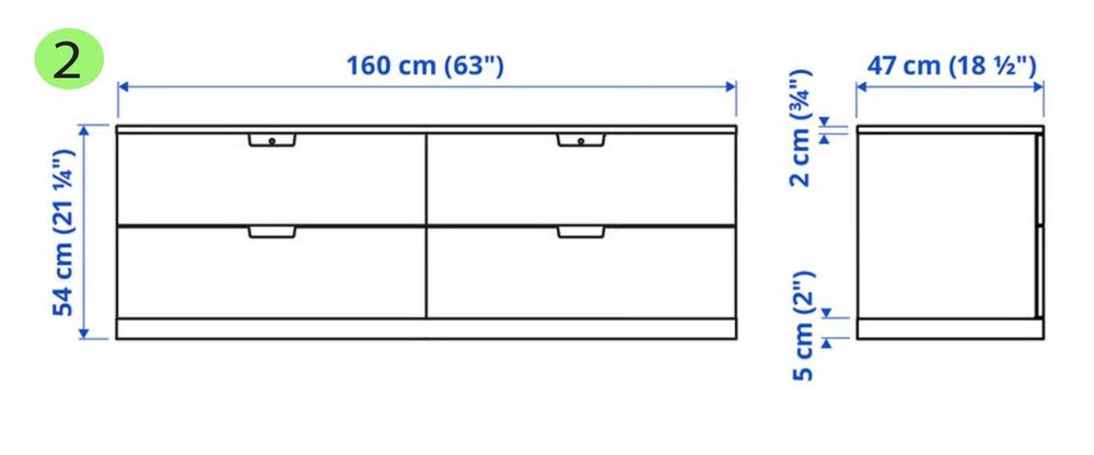 Cómodas - gama NORDLI - Ikea