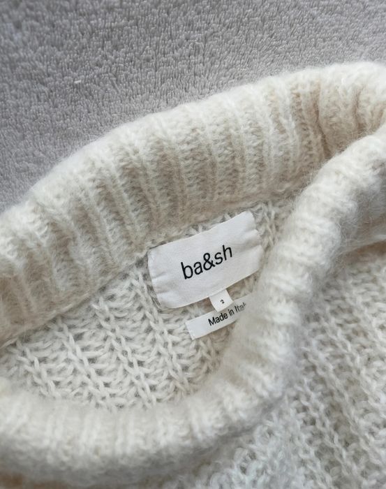 Sweter Ba&sh alpaka + moher z dodatkiem