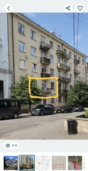 Оренда Здам 2 кімнатна (сталінка) 2/5 від власника без % комісії Центр вулиця Поштова 3 - Університетська (вільна до заселенння !!)