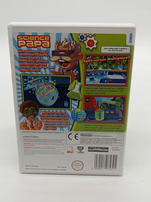 science papa nintendo wii pudełkowa