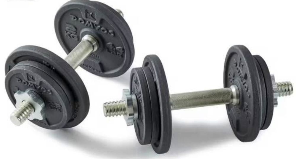 Kit Halteres Musculação 20kg Domyos (Decathlon) com Caixa